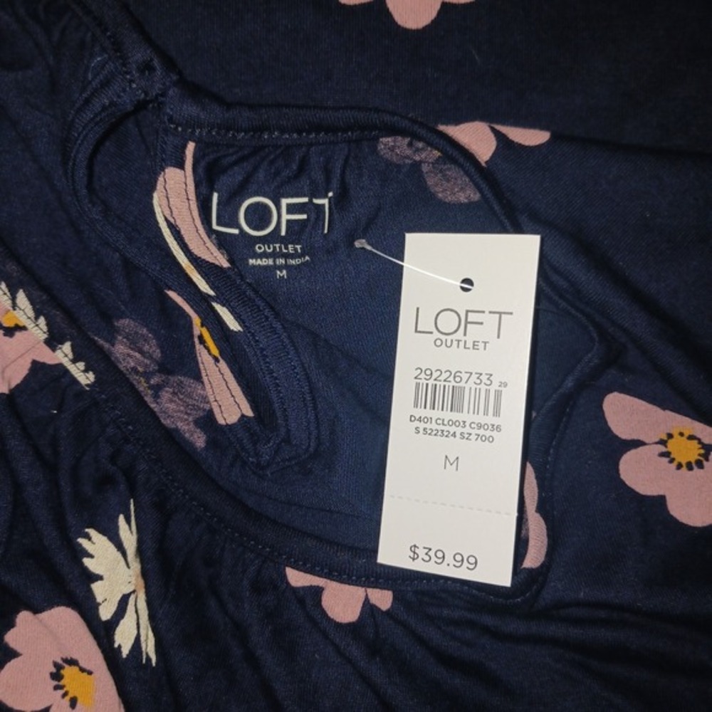 9‎ Loft Tops NWT NWOT Cottagecore Short Sleeve Blouses Med Tunic Tank Tops - Picture 11 of 16
